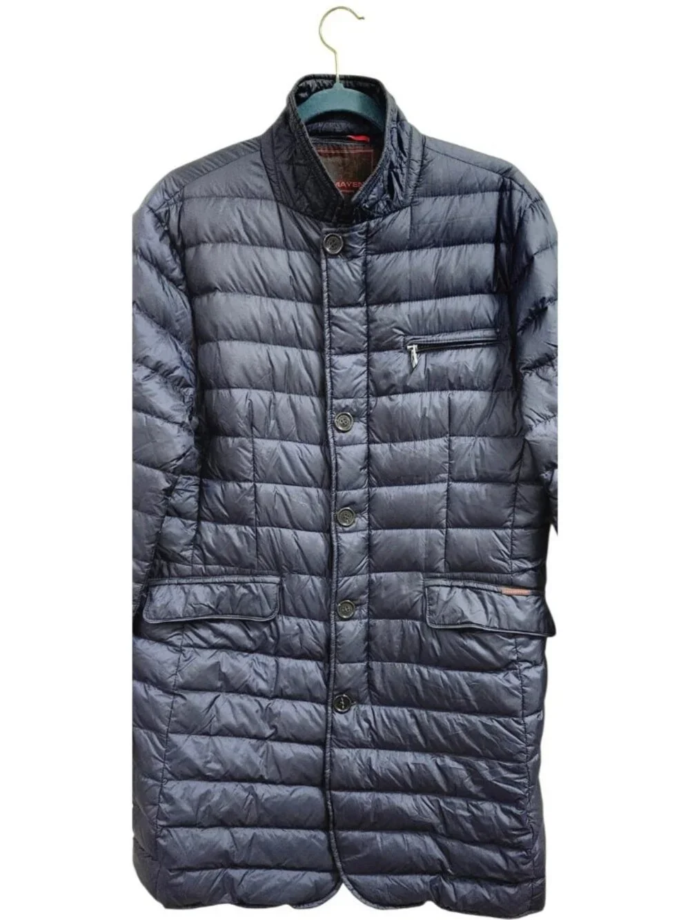 Jan Mayen Arctic Garment Men's Down Quilted Coat Jacket Navy Blue Size 50 Italy
